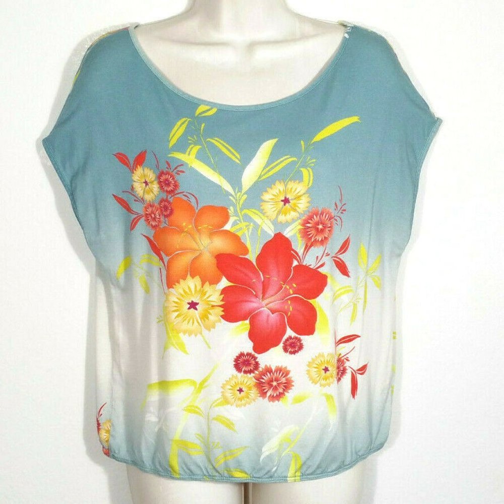 WESTON WEAR Floral Top Blouse 4613E1M